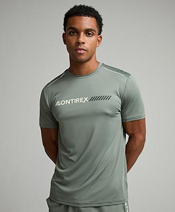 Montirex Proton T-Shirt in Slate Green / Vanilla Foam / Asphalt