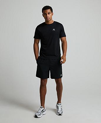 Montirex Peak Gridded T-Shirt in Black / White