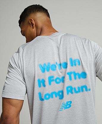 New Balance RC Essential Graphic T-Shirt in Athletic Grey / Altitude