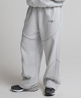 New Balance Trackside Fleece Pant in Grey Matter