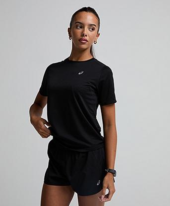 Asics Womens Core Short Sleeved T-Shirt in Black