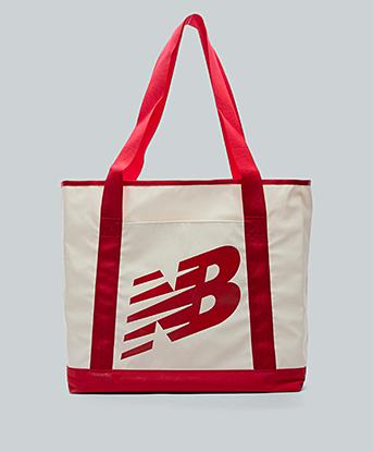 New Balance Womens Hoops Tote Bag in Team Red
