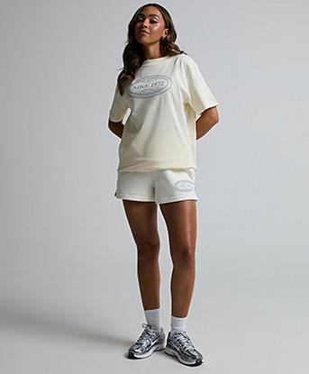Nike Womens Trend Boxy Oversize T-Shirt in Coconut Milk