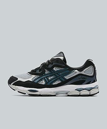 Asics GEL-NYC Trainer in Gravel Grey / Indigo Blue / Black