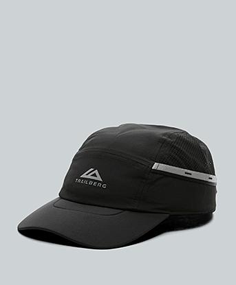 Trailberg Ascendro Trail Running Cap in Black / Silver