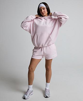 Dès Vu Womens Polka Short in Pink Frost
