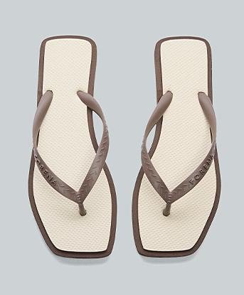 Forena Womens Mimi Flip Flop in Mocha / Sugar Swizzle