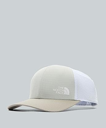 The North Face Summer Lightweight Trucker Run Hat in Cumulus Cloud / Stone Slab
