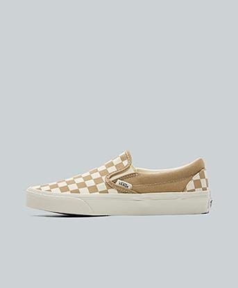 Vans Womens Classic Slip-on Trainer in Checkerboard Incense