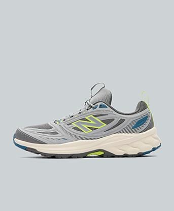 New Balance 410 Trainer in Castlerock / Alkaline Green