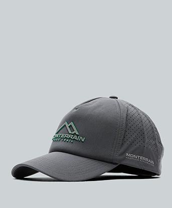 Monterrain Pure Trail Trucker Cap in Urban Charcoal / Midnight Echo / Marine Green