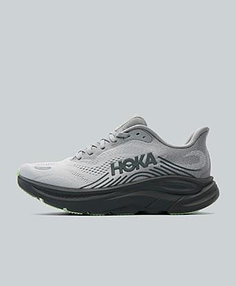 Hoka Clifton 11 Trainer in Galactic Grey / Stardust / Volt