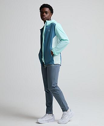 Trailberg Junior Triathlon 4.0 Hoodie in Spruced Blue / Air