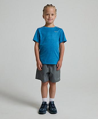 Nike Nursery Miler T-Shirt and Short Set in Football Blue Heather