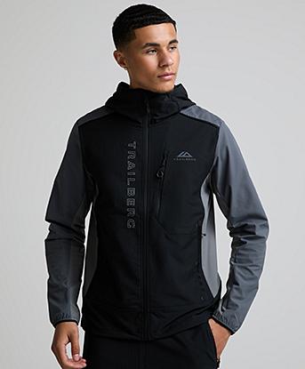 Trailberg Triathlon Windbreaker in Black / Graphite Grey / Nightfall Grey