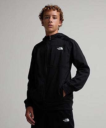 The North Face Junior Performance Fleece Hoodie in TNF Black