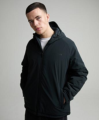 Metissier Baylan Insulated Water Resistant Windbreaker Jacket in Black