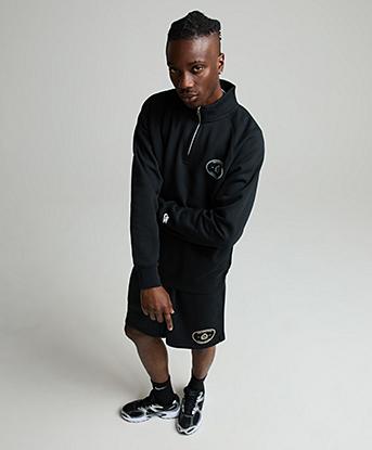 Nike Country Club Half Zip Top in Black