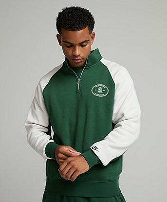 Nike Country Club Half Zip Top in Fir / Phantom