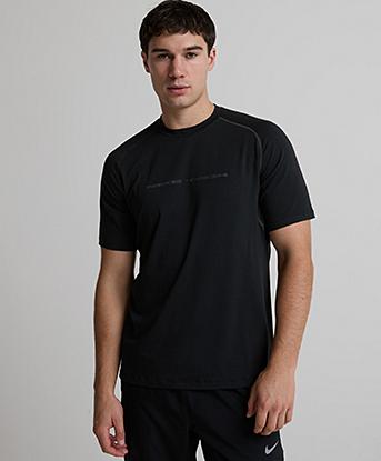 Nike Tech Dri-FIT Short-Sleeve T-Shirt in Black / Anthracite