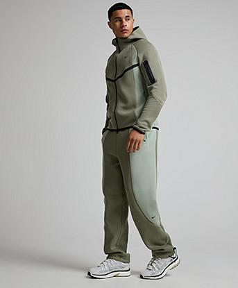 Nike Tech Fleece Pro Open Hem Pant in Silver Sage / Jade Horizon / Black