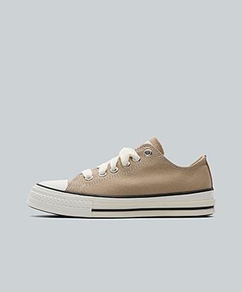 Converse Junior Chuck Taylor Throwback Ox Trainer in Vintage Cargo / Vintage White / Red