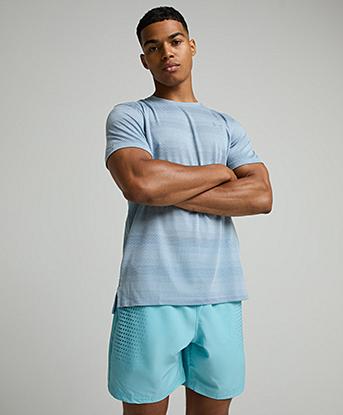 Under Armour Velociti T-Shirt in Blue Fog / Reflective