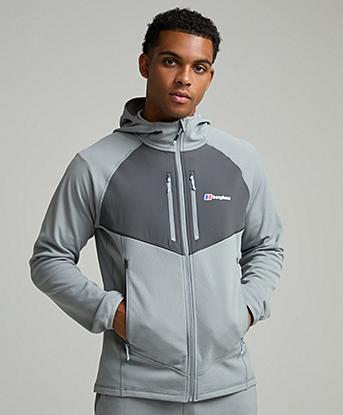 Berghaus Pavey Plus Hoodie in Garbo Grey / Archive Black