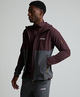 Berghaus Theran Plus Full Zip Hoodie in Chakra / Archive Black