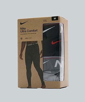 Nike 2 Pack Long Underwear in Black / Cool Grey