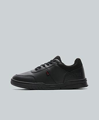 Kickers Junior Mervan Lacer Shoe in Black