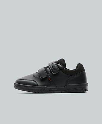 Kickers Infant Mervan Velcro Shoe in Black / Black / Black