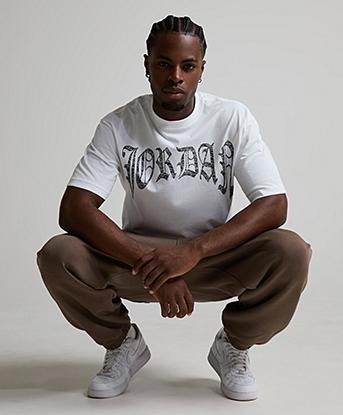 Jordan Gothic 85 T-Shirt in White / Black