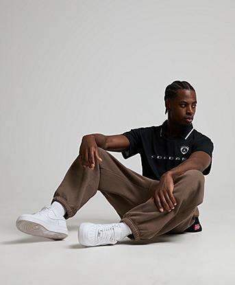 Jordan Brooklyn Football Top in Black / Black