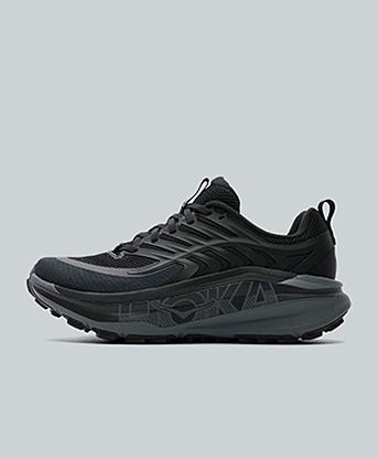 Hoka Stinson 8 Trainer in Black / Orbit Grey / Black