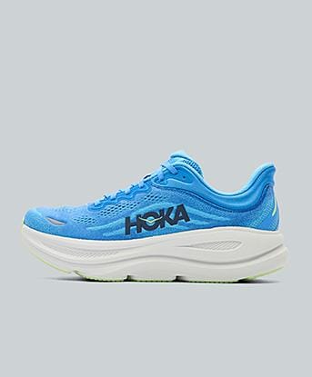 Hoka Bondi 9 Trainer in Virtual Blue / White / Cobalt