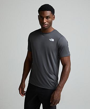 The North Face 24/7 Short Sleeve Poly T-Shirt in Anthracite Grey