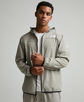The North Face Mountain Athletics Woven Jacket in Stone Slab