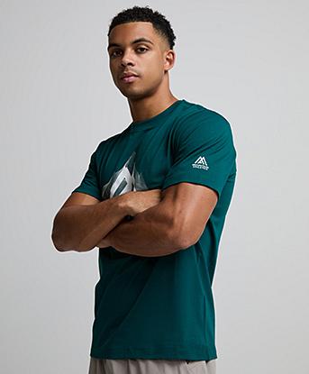 The North Face  Topographic Regular Short Sleeve T-Shirt in Pacific Teal