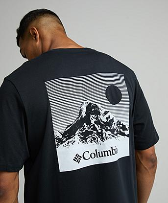 Columbia Outdoor Back Graphic T-Shirt in Black