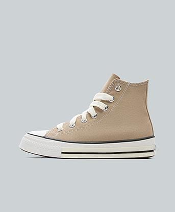 Converse Womens Chuck Taylor All Star Throwback Hi Trainer in Vintage Cargo / Vintage White