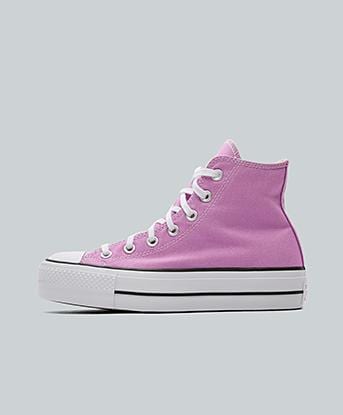 Converse Womens Chuck Taylor All Star Lift Hi Trainer in XOXO Pink