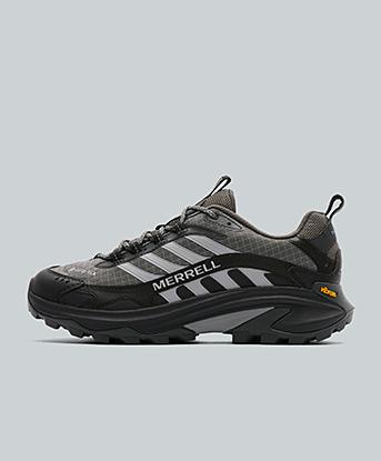 Merrell Moab Speed 2 GTX X Trailberg Trainer in Anthracite / Black / Metallic Silver