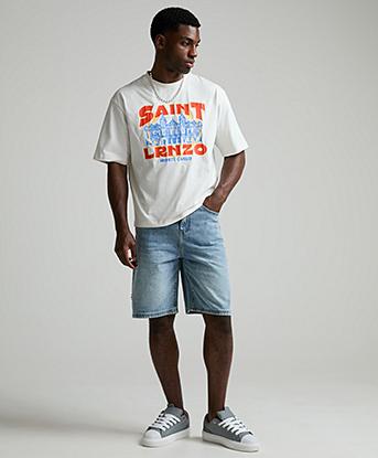 Lorenzo Monte Carlo T-Shirt in Off White