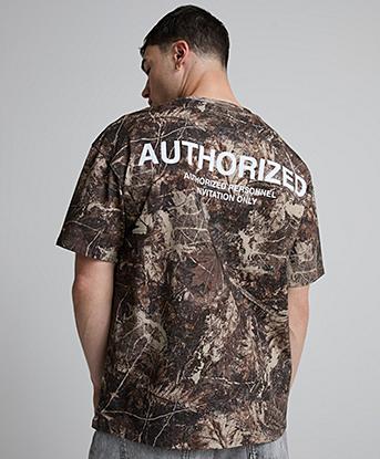 Authorized Terrain Woodland Camo T-Shirt in Plaza Taupe