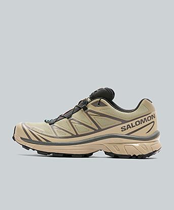 Salomon XT-6 GORE-TEX Trainer in White Pepper / Silver Sage / Dark Gull
