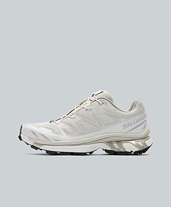 Salomon Womens XT-6 Trainer in Lunar Rock / Footwear Silver / White