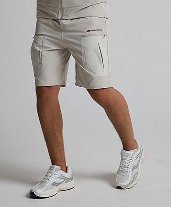 Monterrain Orbit Woven Short in Ancient Pewter / Frosted  Aspen / Wild Fig