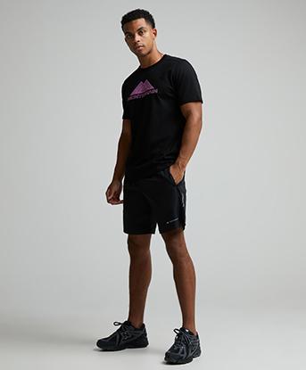 Monterrain Fuse T-Shirt in Black / Velvet Bloom