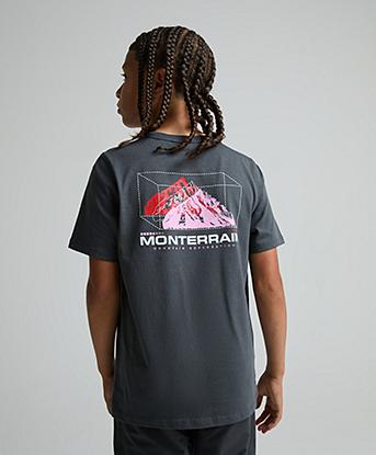 Monterrain Junior Tumult Cotton T-Shirt in Forged Steel